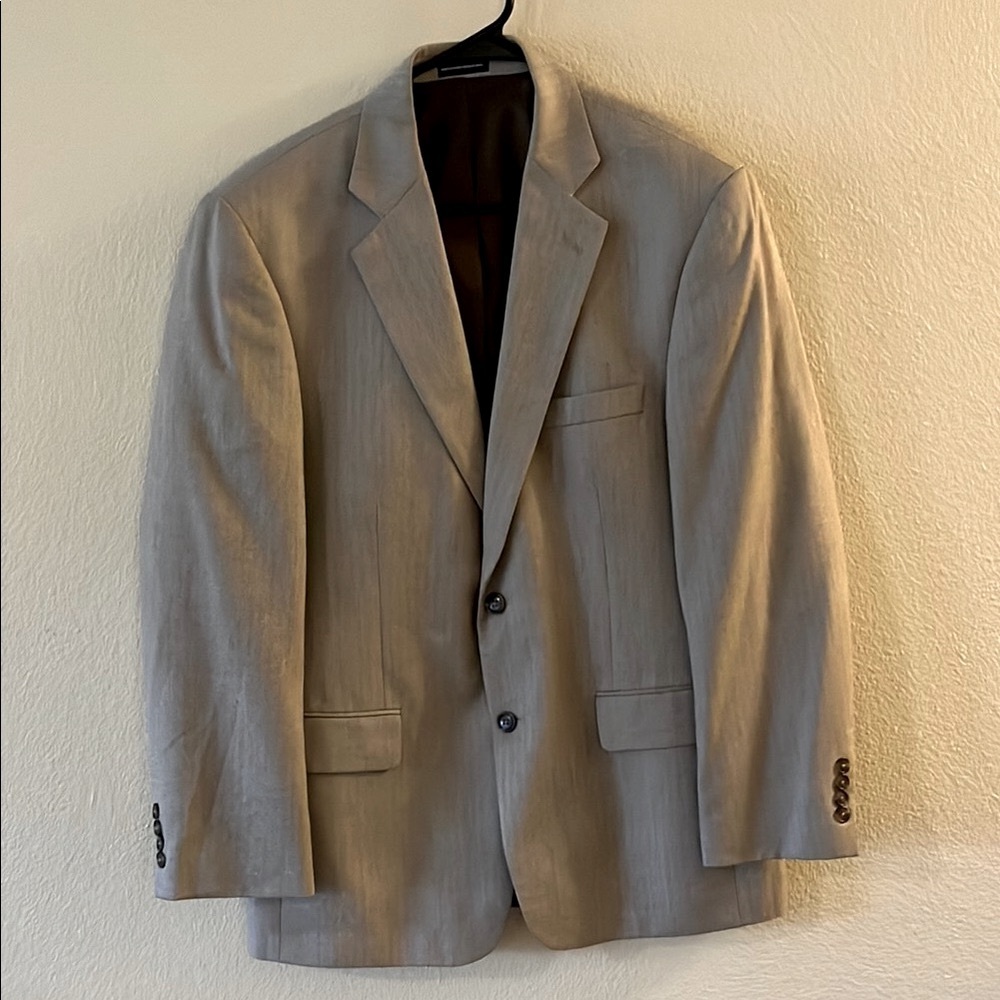Stafford Tan Sport Coat with Classic Notched Lapel